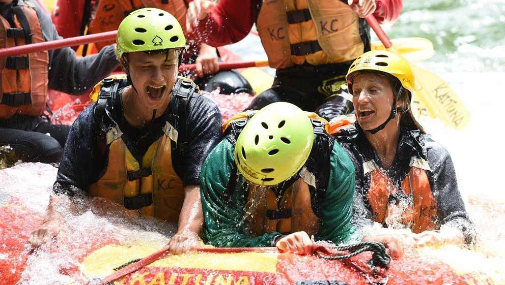 Gap Year New Zealand - white water rafting